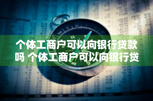 个体工商户可以向银行贷款吗 个体工商户可以向银行贷款吗多少钱