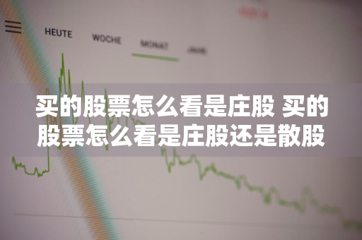 买的股票怎么看是庄股 买的股票怎么看是庄股还是散股