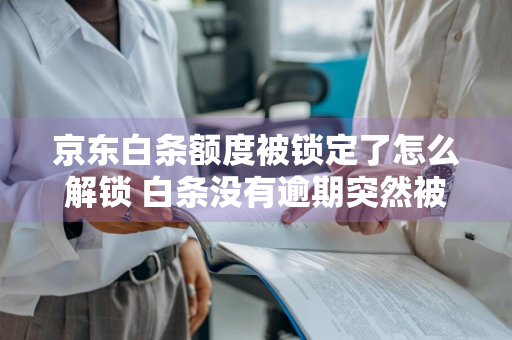 京东白条额度被锁定了怎么解锁 白条没有逾期突然被锁了