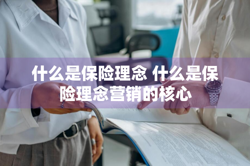 什么是保险理念 什么是保险理念营销的核心