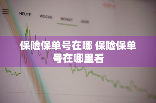 保险保单号在哪 保险保单号在哪里看