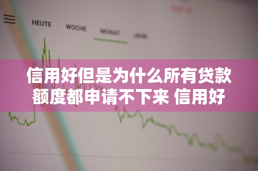 信用好但是为什么所有贷款额度都申请不下来 信用好但是为什么所有贷款额度都申请不下来呢