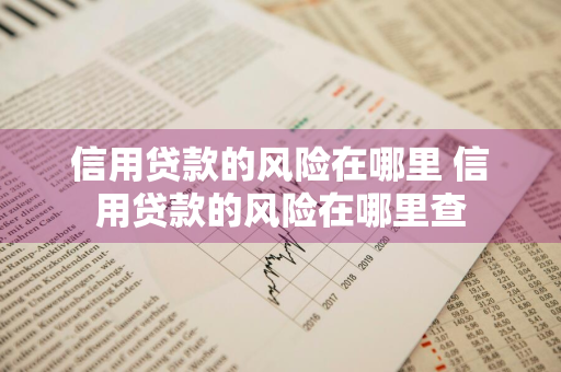 信用贷款的风险在哪里 信用贷款的风险在哪里查