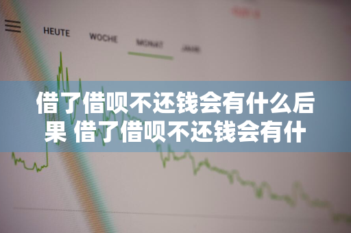 借了借呗不还钱会有什么后果 借了借呗不还钱会有什么后果吗