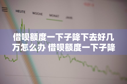 借呗额度一下子降下去好几万怎么办 借呗额度一下子降下去好几万怎么办啊