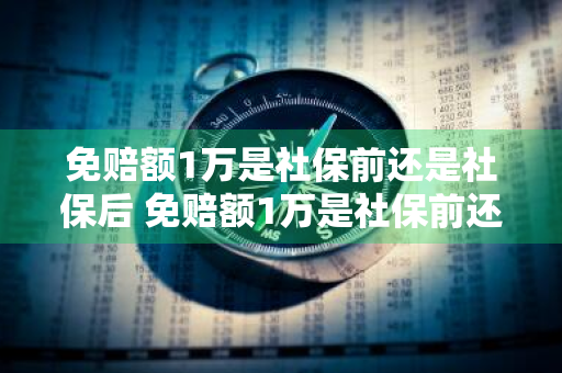 免赔额1万是社保前还是社保后 免赔额1万是社保前还是社保后呢
