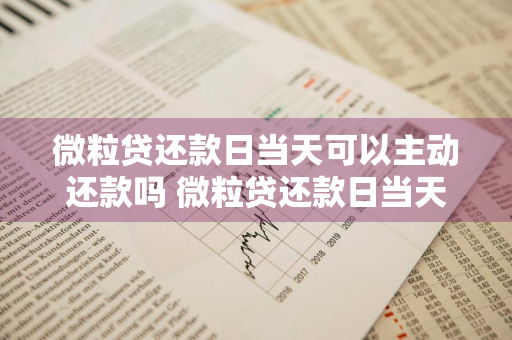 微粒贷还款日当天可以主动还款吗 微粒贷还款日当天可以主动还款吗安全吗