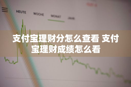 支付宝理财分怎么查看 支付宝理财成绩怎么看