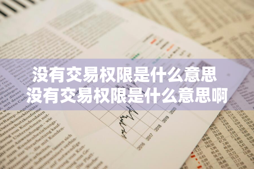 没有交易权限是什么意思 没有交易权限是什么意思啊