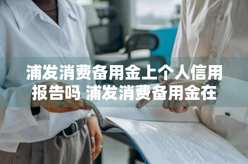 浦发消费备用金上个人信用报告吗 浦发消费备用金在征信上怎么显示