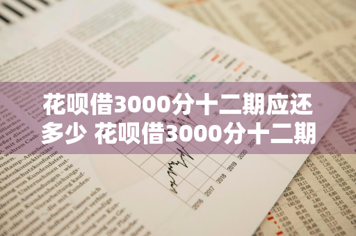 花呗借3000分十二期应还多少 花呗借3000分十二期应还多少利息贵不