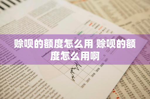 赊呗的额度怎么用 赊呗的额度怎么用啊
