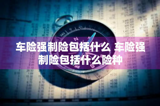 车险强制险包括什么 车险强制险包括什么险种
