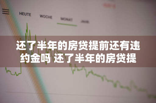 还了半年的房贷提前还有违约金吗 还了半年的房贷提前还有违约金吗怎么算